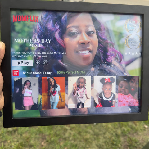 Mom frames Momflix Mothers Day keepsake memory frames template