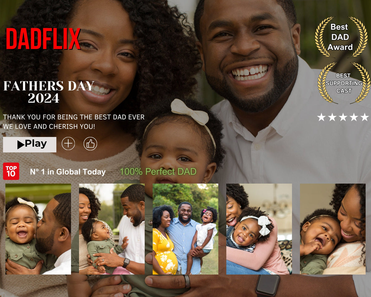 DAD frames DADflix Fathers Day keepsake memory frames template CANVA template