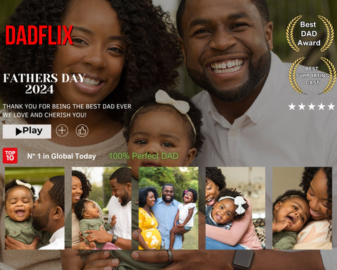 DAD frames DADflix Fathers Day keepsake memory frames template CANVA template