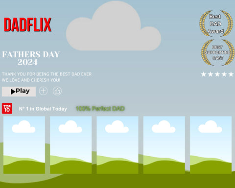 DAD frames DADflix Fathers Day keepsake memory frames template CANVA template